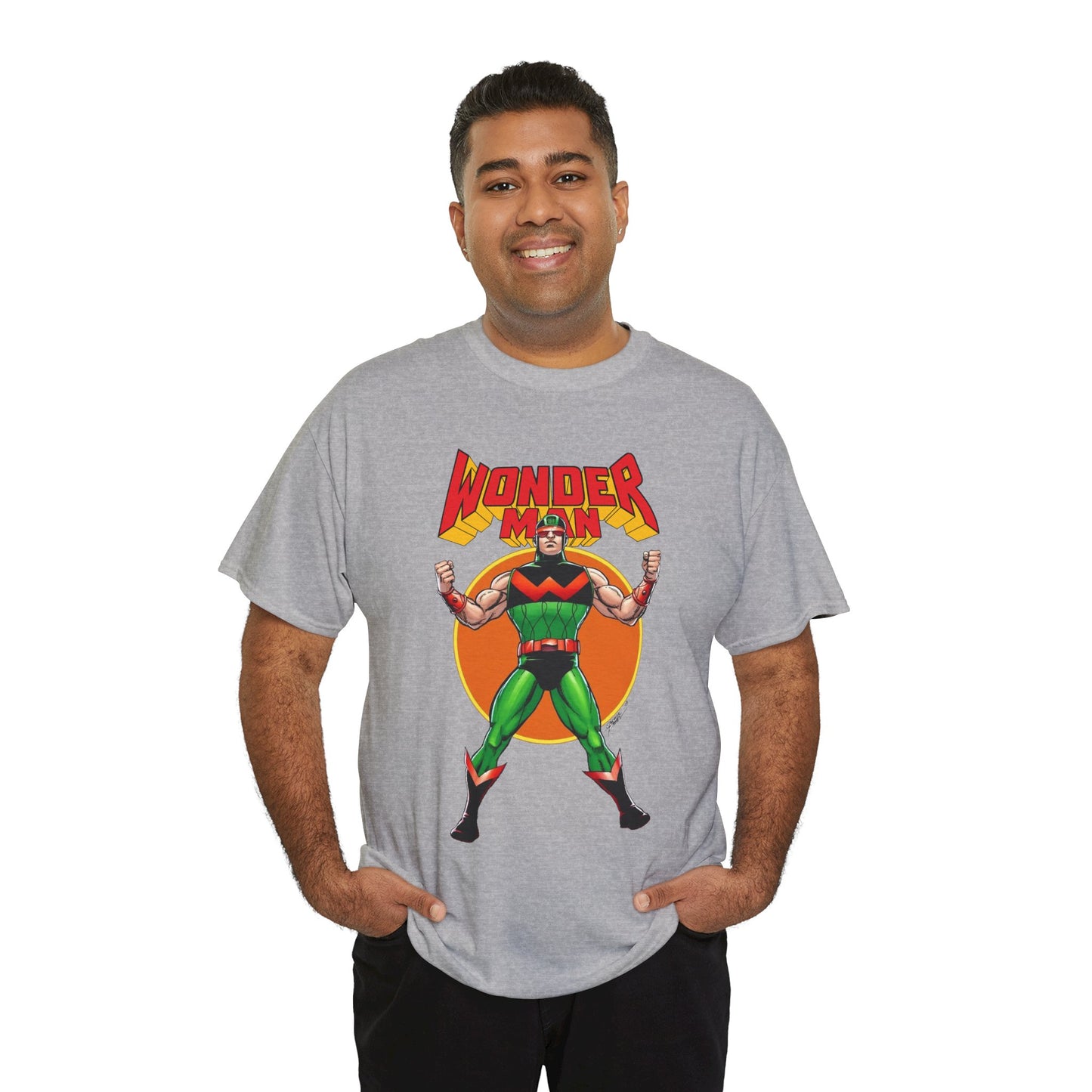 Wonder Man T-Shirt - Classic George Perez Art - Simon Williams, Avengers Member - Popular Marvel Comics Character
