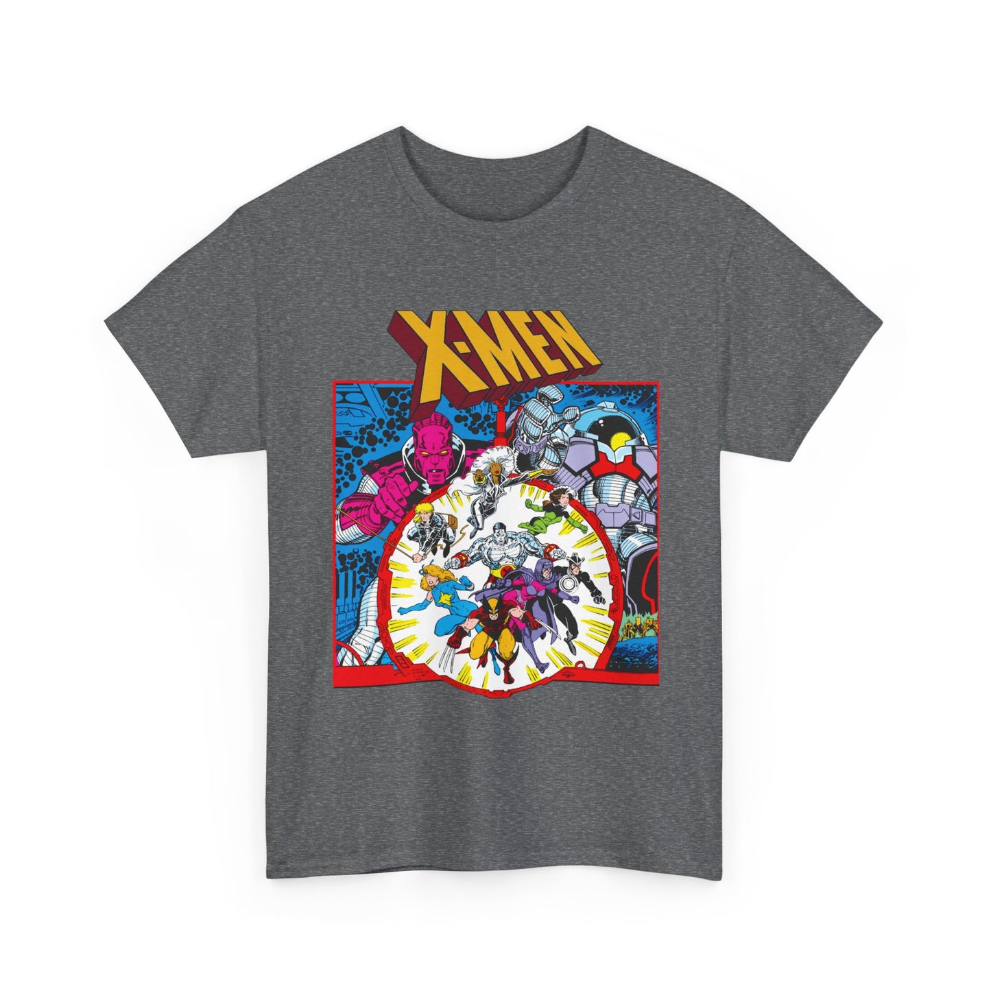 Uncanny X-Men T-Shirt - Arthur Adams Art - Wolverine, Havok, Rogue, Colossus, Psylocke, Longshot, Storm, Dazzler - High Evolutionary - Marvel Comics