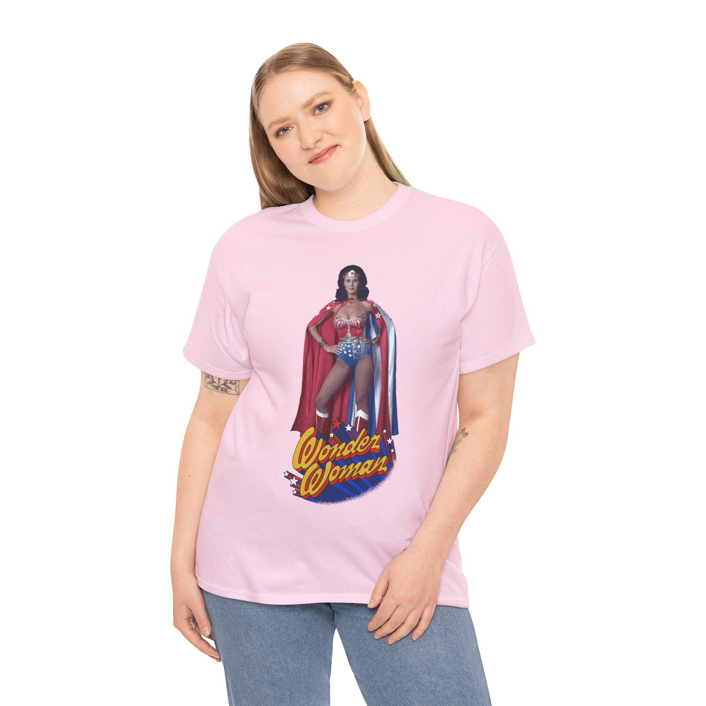Wonder Woman T-Shirt - Lynda Carter - DC Comics - 1970s CBS TV Show - Amazons from Paradise Island