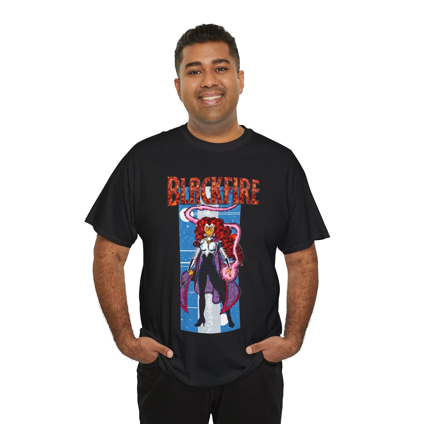 Blackfire T-Shirt - George Perez Art - New Teen Titans Enemy, Starfire's Evil Sister - From Tamaran - DC Comics