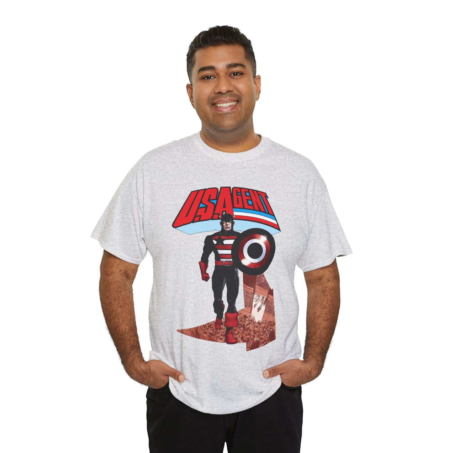 US Agent T-Shirt - Phil Jimenez Art - John Walker - Captain America Character - Marvel Comics