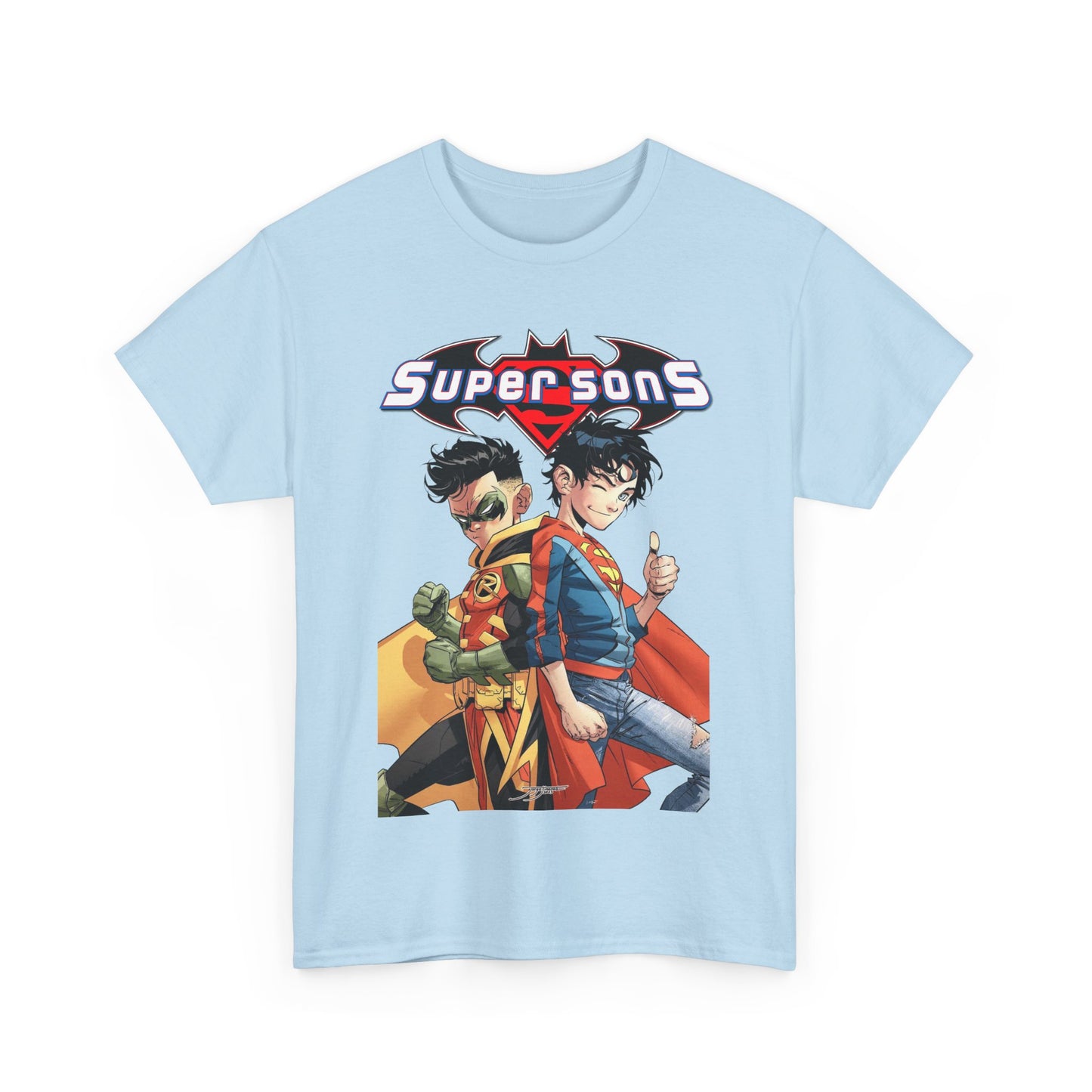Super Sons T-Shirt - Jorge Jimenez Art - Superboy & Robin - Jon Kent & Damian Wayne - DC Comics - Sons of Superman & Batman