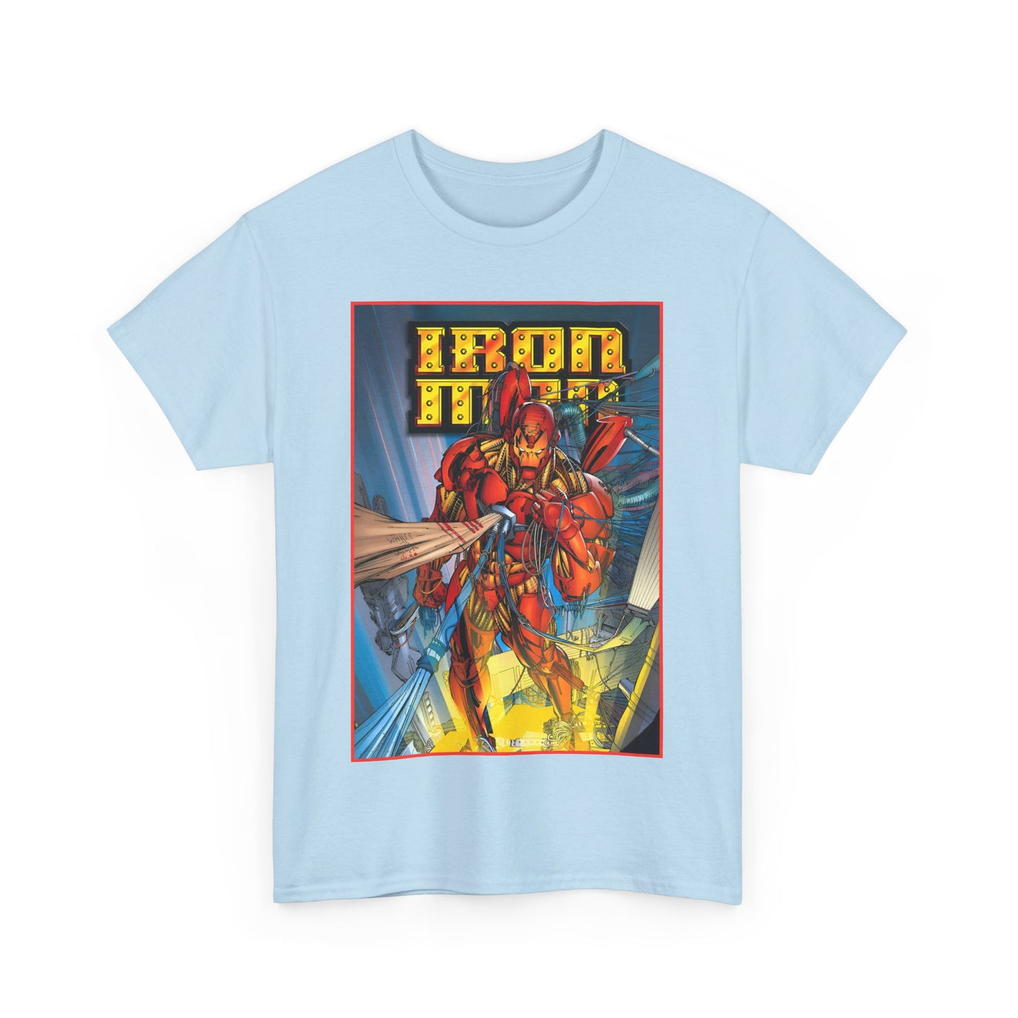Iron Man T-Shirt - Heroes Reborn Whilce Portacio Art - Popular Marvel Comics Series - Tony Stark