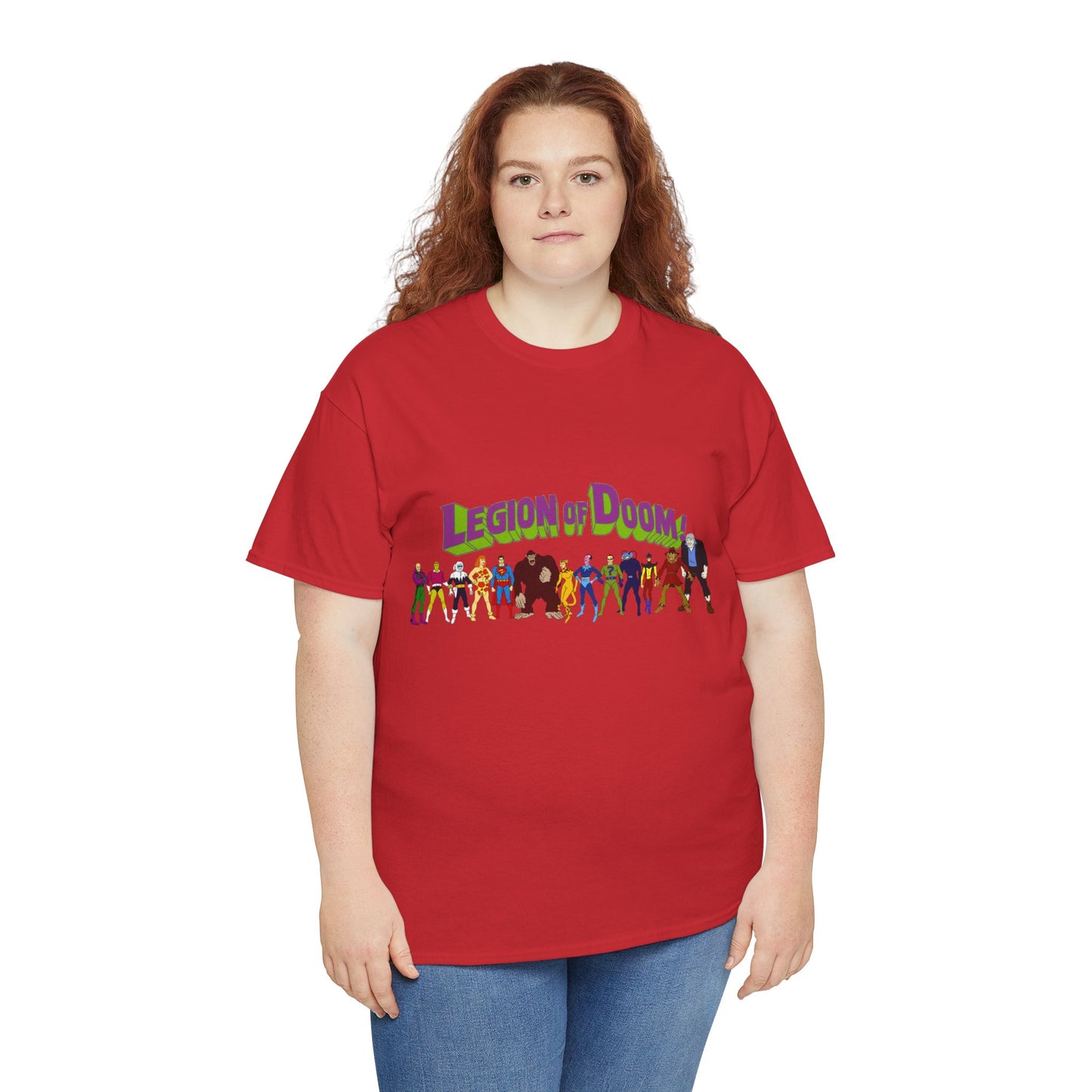 Legion of Doom T-Shirt - Super Friends Villains - Lex Luthor, Giganta, Scarecrow, Grodd, Brainiac, Riddler, Sinestro, Cheetah - Hanna-Barbera Cartoon - Challenge of the Super Friends