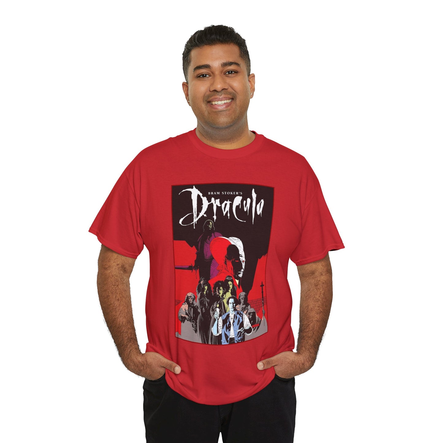 Bram Stoker's Dracula T-Shirt - Mike Mignola Art - Francis Ford Coppola Movie - Mina Murray, Jonathan Harker