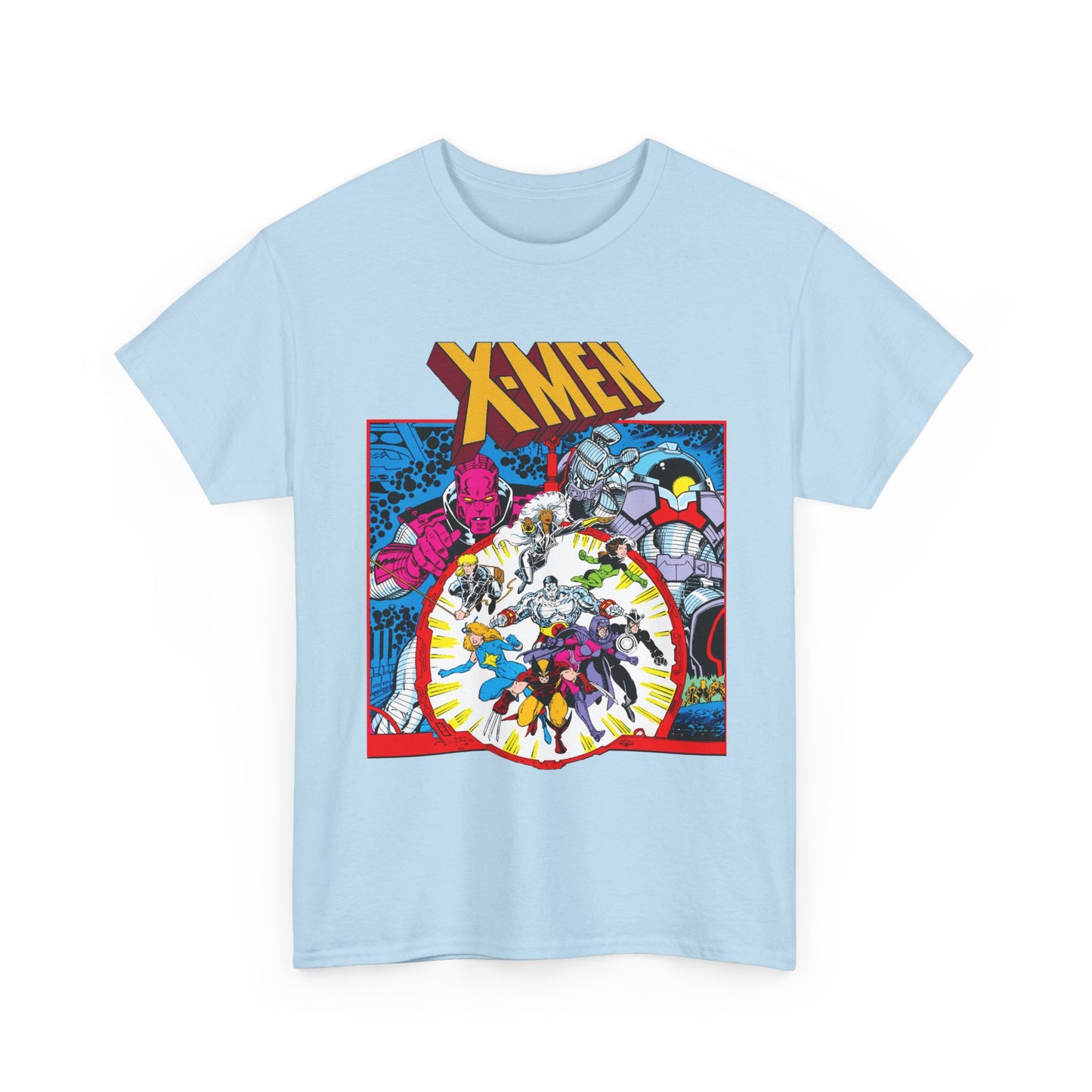 Uncanny X-Men T-Shirt - Arthur Adams Art - Wolverine, Havok, Rogue, Colossus, Psylocke, Longshot, Storm, Dazzler - High Evolutionary - Marvel Comics