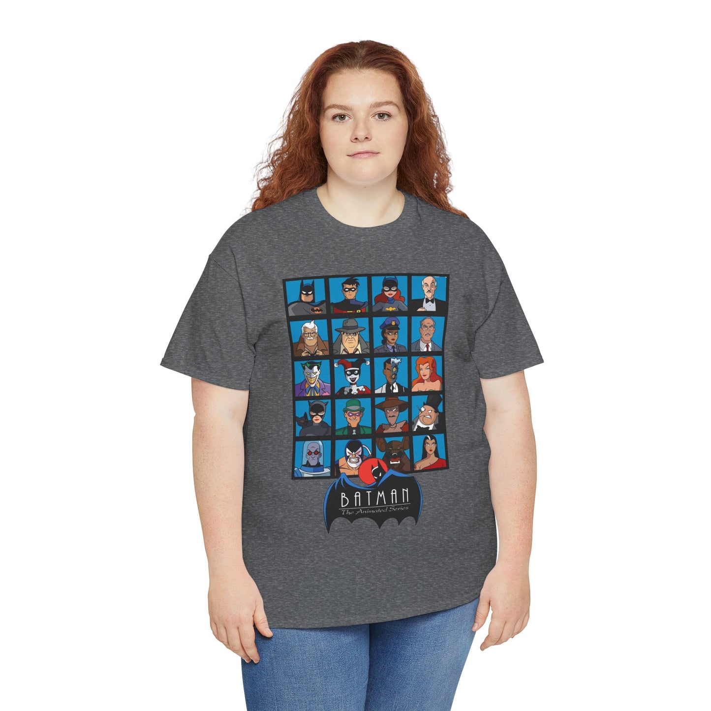Batman T-Shirt - Animated Series - Harley Quinn, Batgirl, Joker, Bane, Robin, Two-Face, Catwoman, Riddler - Classic TV Cartoon Series