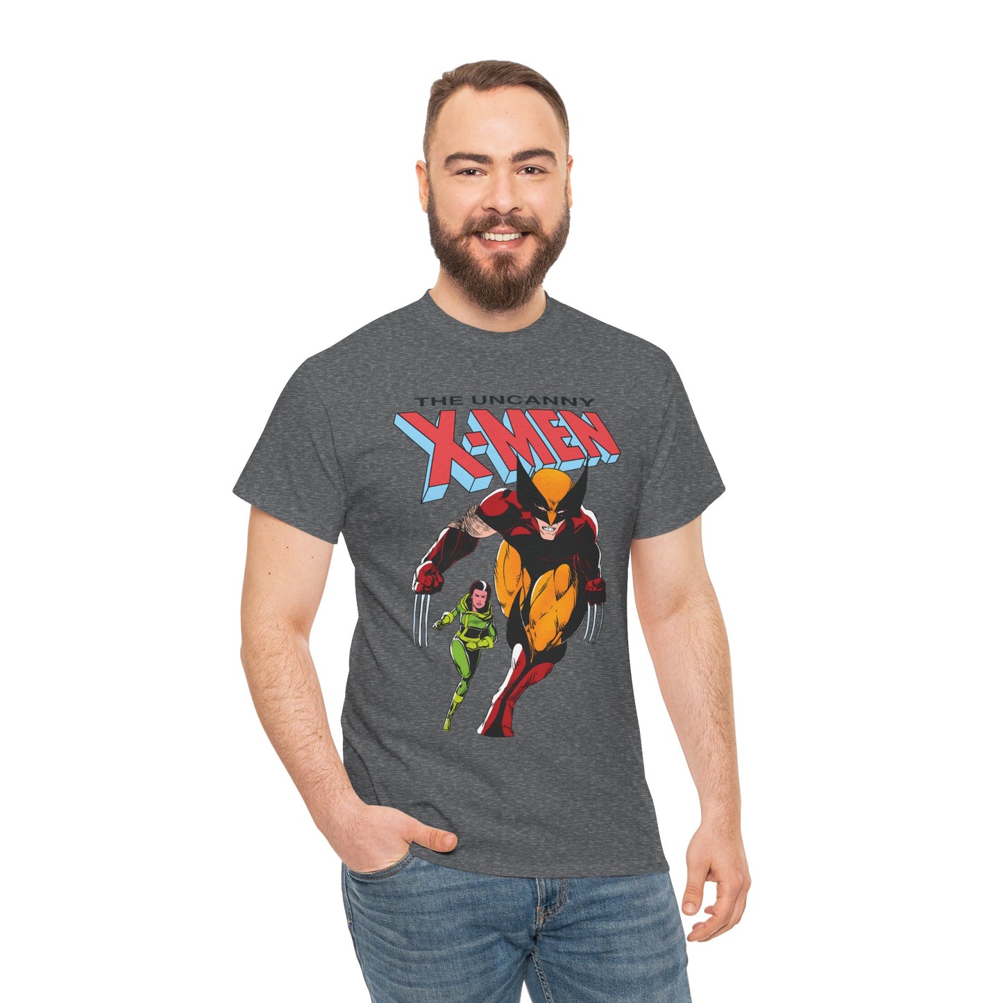 Wolverine & Rogue T-Shirt - Paul Smith Art - X-Member, Mutants - Marvel Comics - Uncanny X-Men #173 Cover - Logan