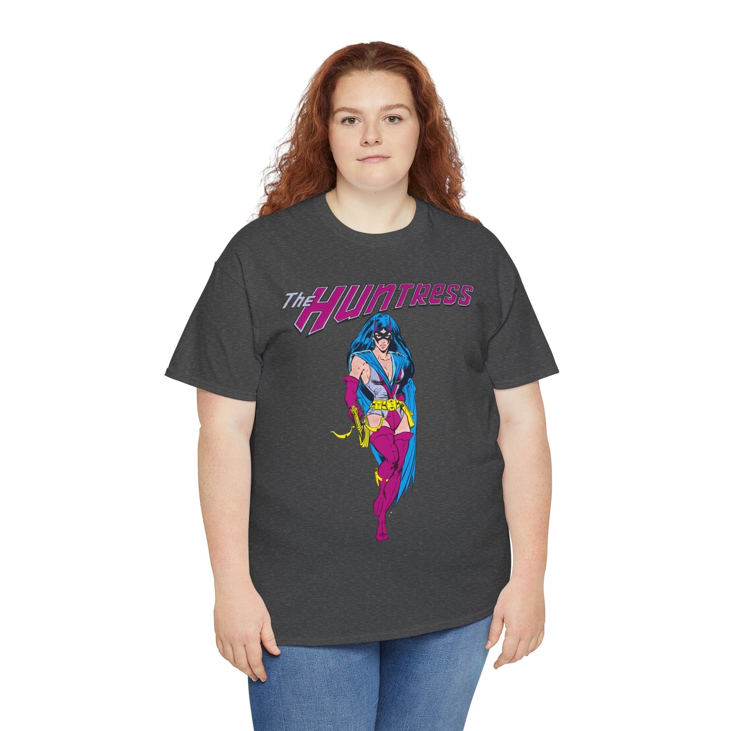 Huntress T-Shirt - Joe Staton Art - Helena Wayne, Daughter of Earth 2 Batman & Catwoman - Pre-Crisis JSA Member - DC Comics