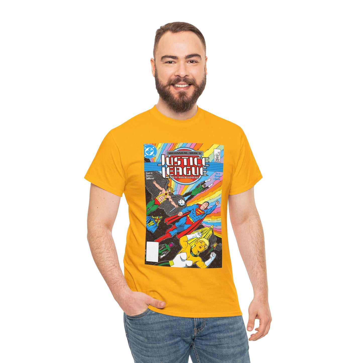 Justice League International T-Shirt - Kevin Maguire Art - DC Comics