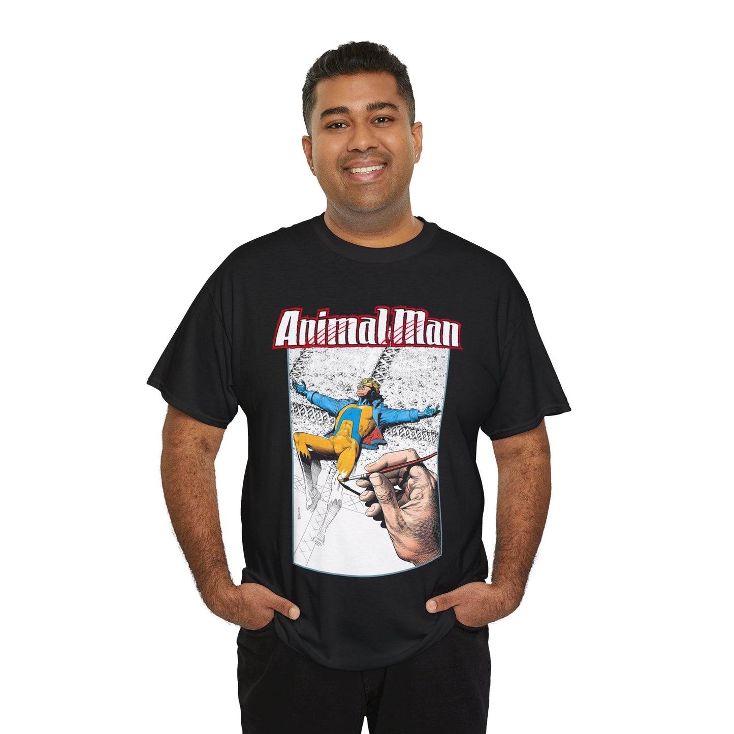 Animal Man T-Shirt - Brian Bolland Art - Buddy Baker - DC Comics, Vertigo Comics 1980s Series - Grant Morrison Stories