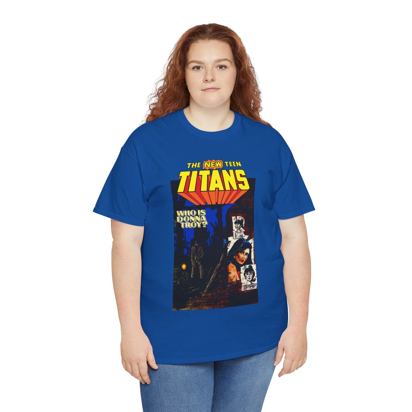 New Teen Titans T-Shirt - Classic George Perez Art - Who is Donna Troy? - Iconic Story and Cover - Robin/Dick Grayson - Popular DC Comics 1980s Series