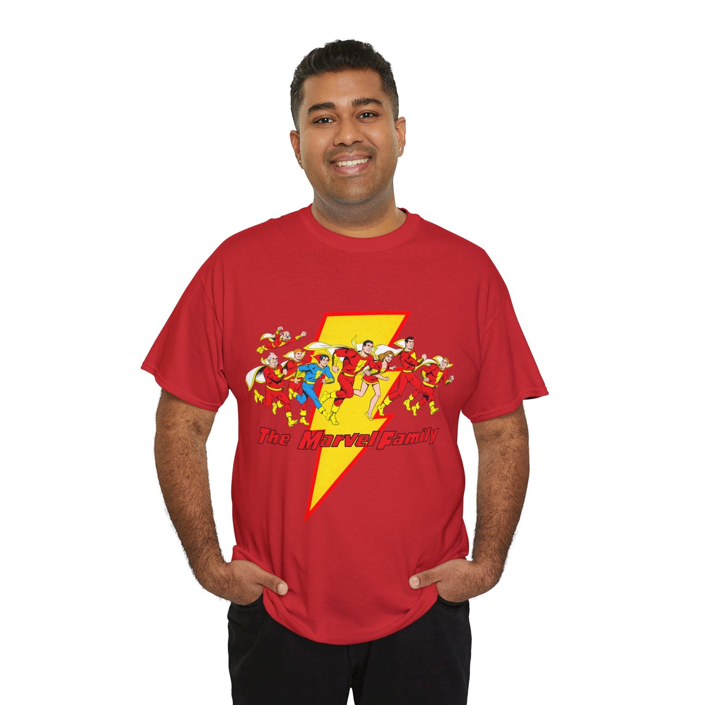 Marvel Family T-Shirt - Shazam - DC Comics - Mary Marvel, Hoppy the Marvel Bunny, Uncle Marvel, Captain Marvel Jr - DC Who's Who Art