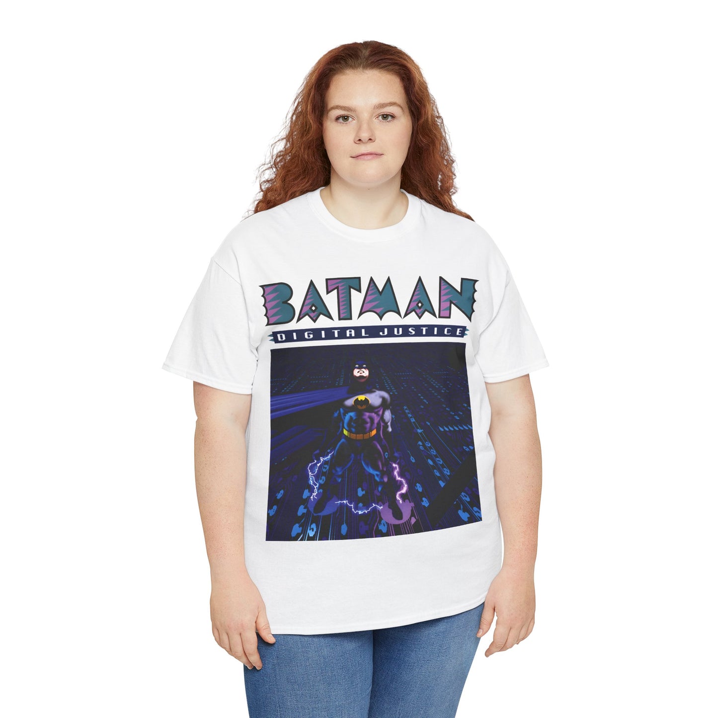 Batman Digital Justice T-Shirt - Pepe Moreno Computer Generated Art - Graphic Novel - Gotham City, Bruce Wayne - DC Comics