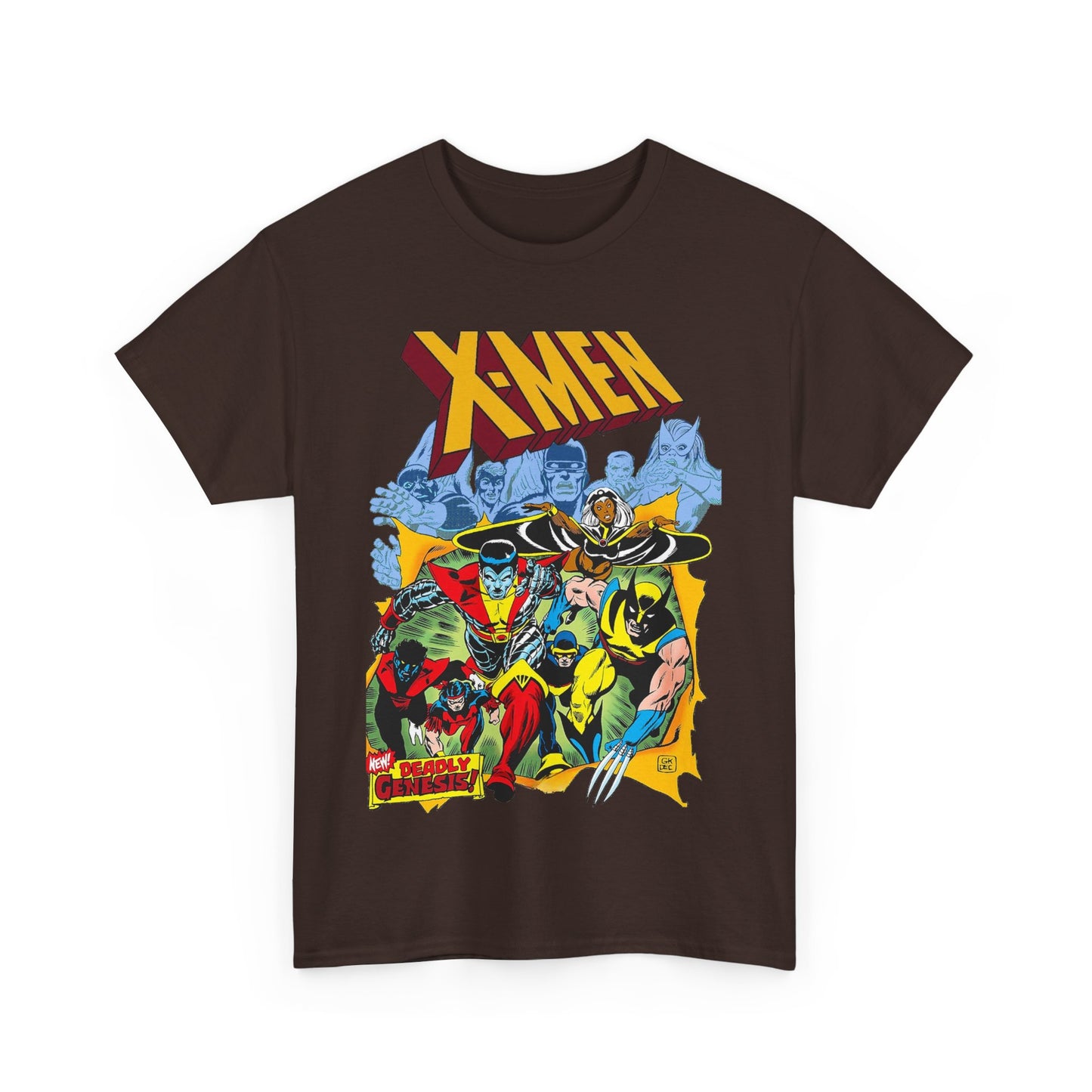 Giant-Sized X-Men T-Shirt - Dave Cockrum Art - Wolverine, Storm, Colossus, Cyclops, Nightcrawler, Thunderbird - New Chris Claremont Era - Marvel Comics