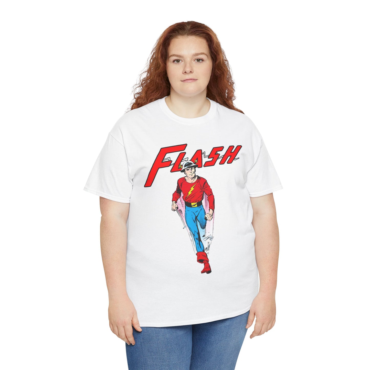 Golden Age Flash T-Shirt - John Byrne Art - Justice Society/JSA Member - Jay Garrick - Speedster