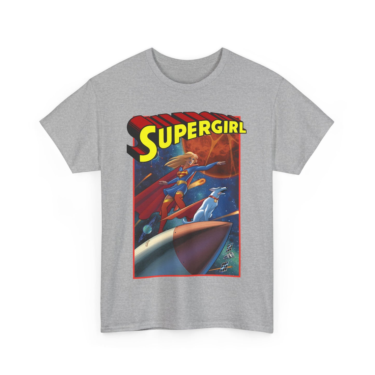 Supergirl & Krypto T-Shirt - Amanda Conner Art - Kara from Krypton - Superman's Pet Superdog - DC Comics