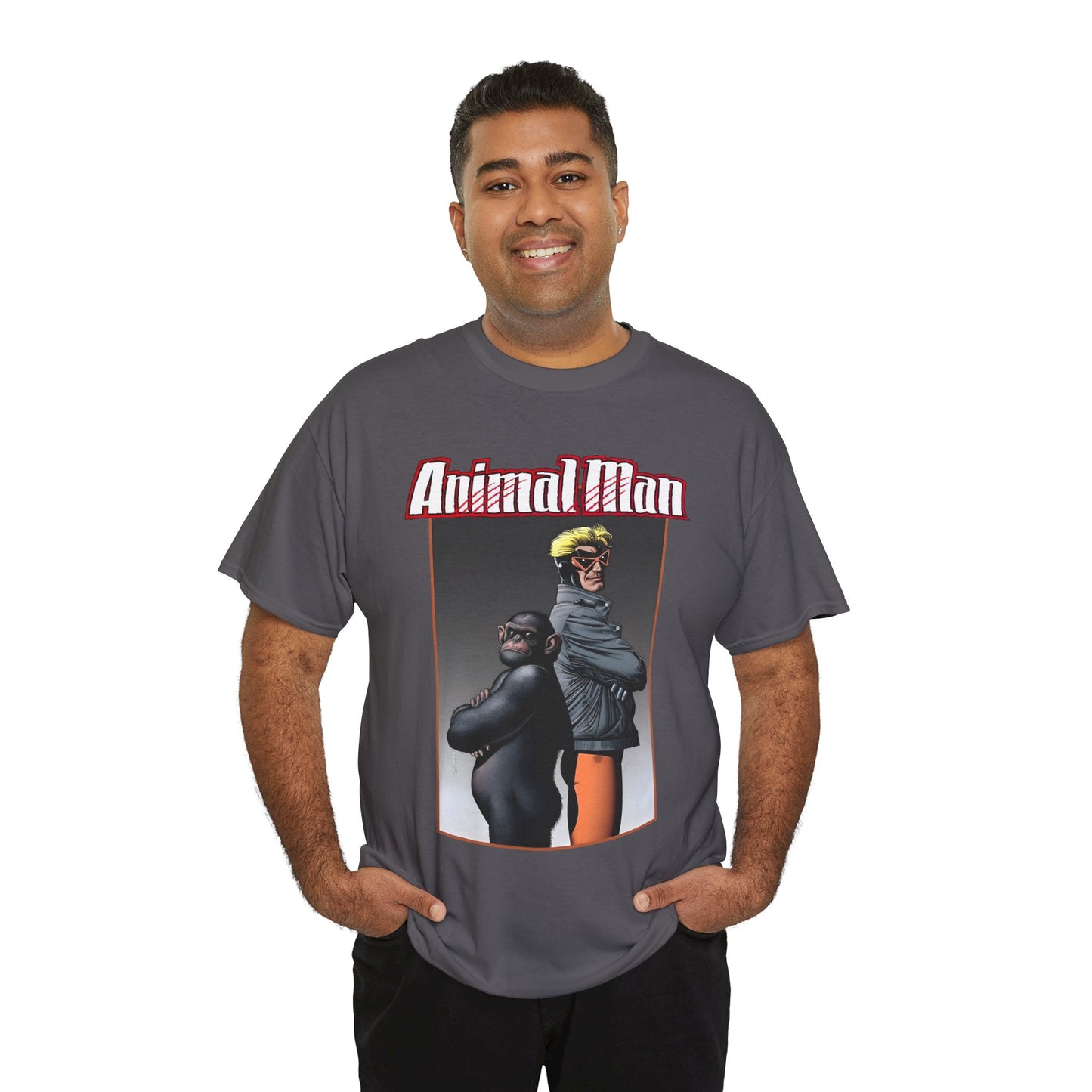 Animal Man T-Shirt - Brian Bolland Art - Buddy Baker - Grant Morrison Series - Vertigo Comics/DC Comics