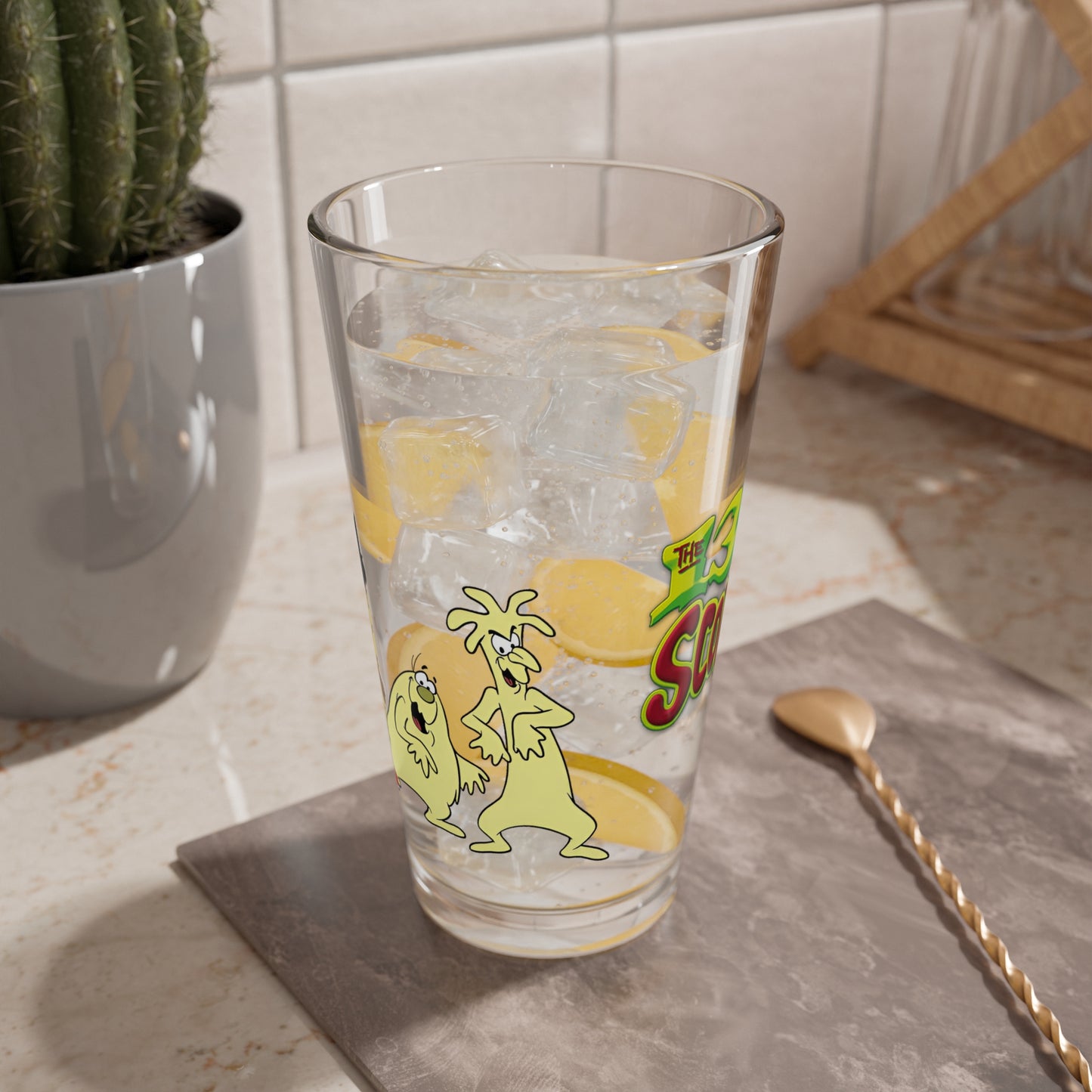 13 Ghosts of Scooby Doo Pint Glass, 16oz - Vincent Van Ghoul, Weerd, Bogel - 1980s Hanna-Barbera Saturday Morning Cartoon