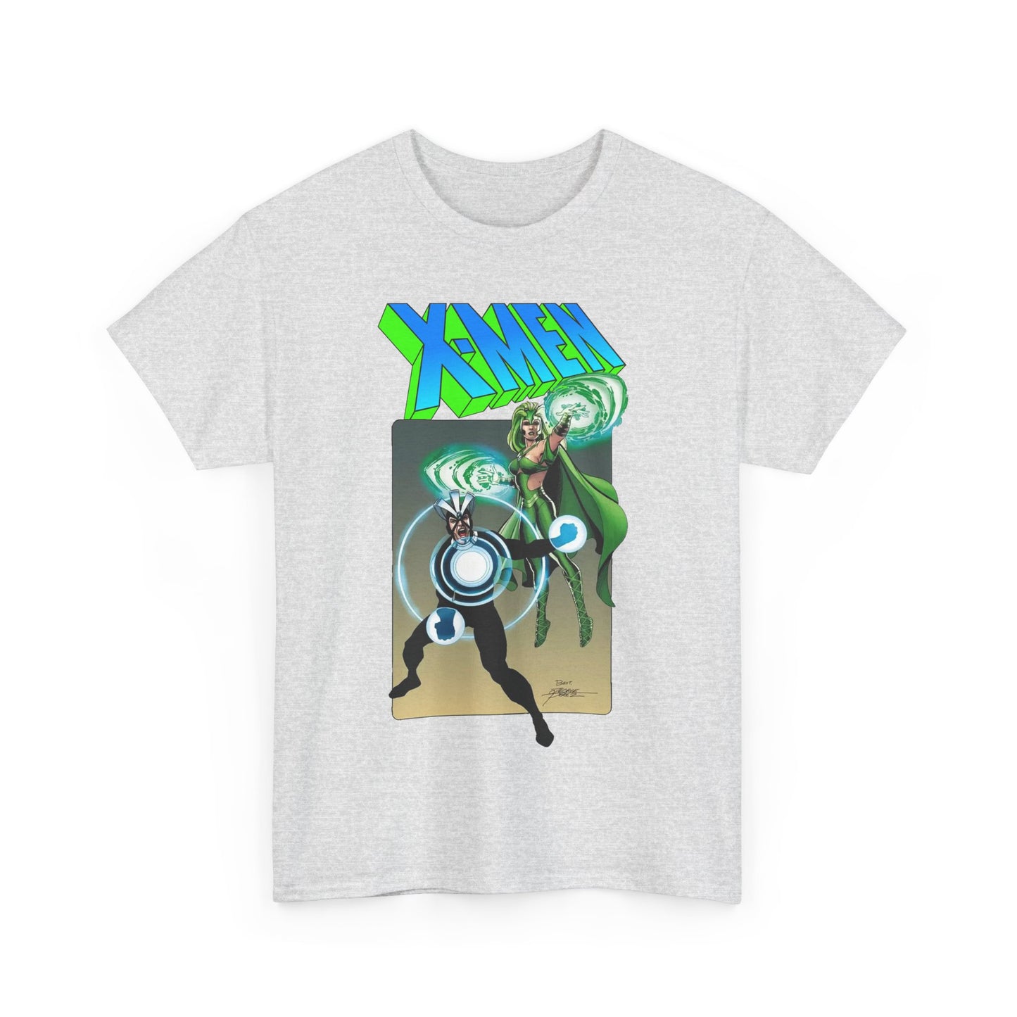 Havok & Polaris T-Shirt - George Perez Art - Uncanny X-Men Members - Marvel Comics Mutants