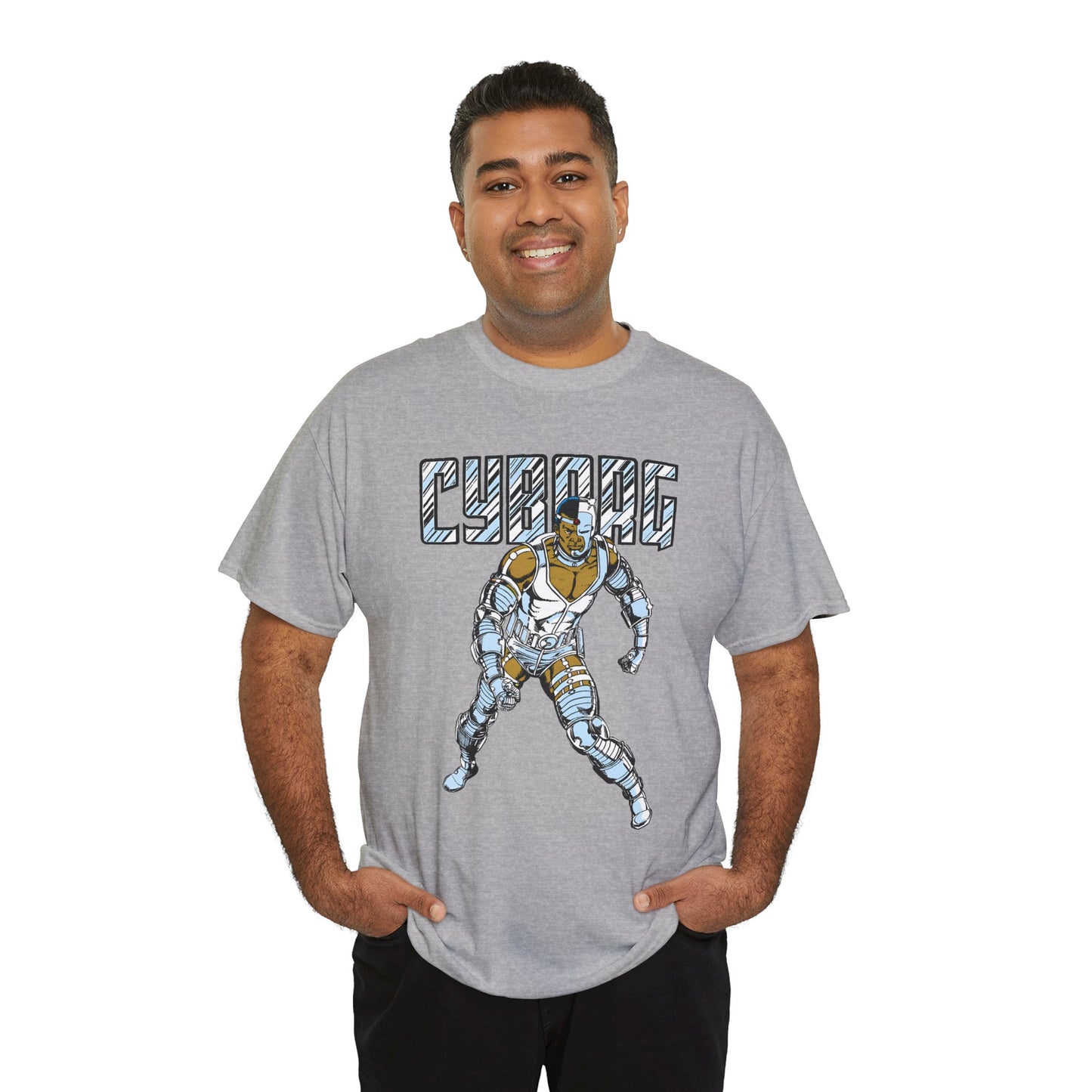 Cyborg T-Shirt - George Perez Art - New Teen Titans, Justice League - Victor Stone - DC Comics