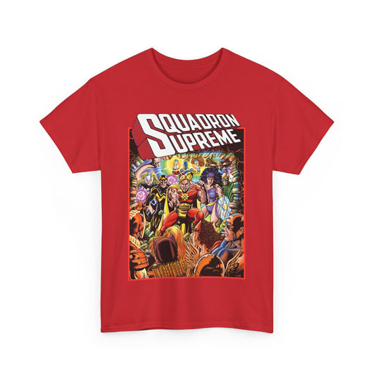 Squadron Supreme T-Shirt - George Perez Art - Hyperion, Nighthawk, Doctor Spectrum, Power Princess, Whizzer - Marvel Comics