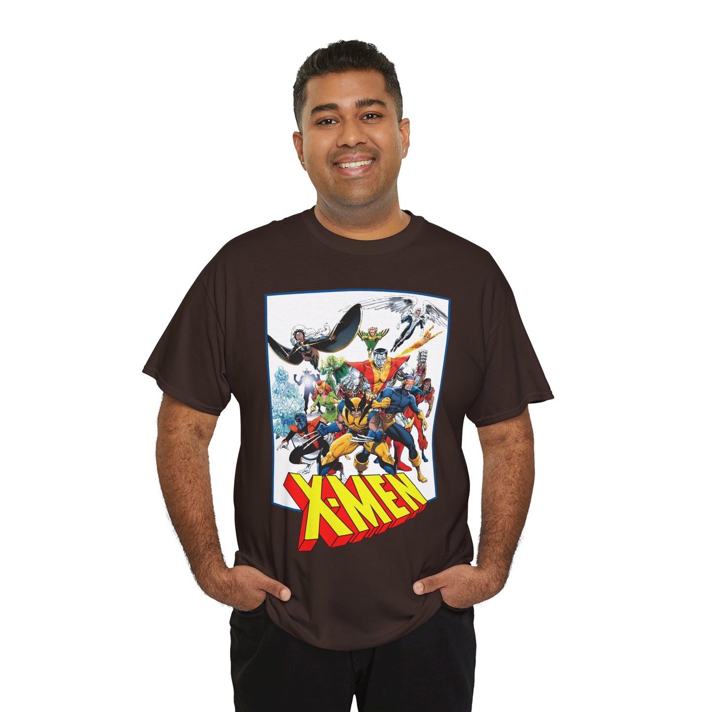 X-Men T-Shirt - Classic Arthur Adams Art - Marvel Comics - Wolverine, Colossus, Storm, Cyclops, Nightcrawler, Iceman