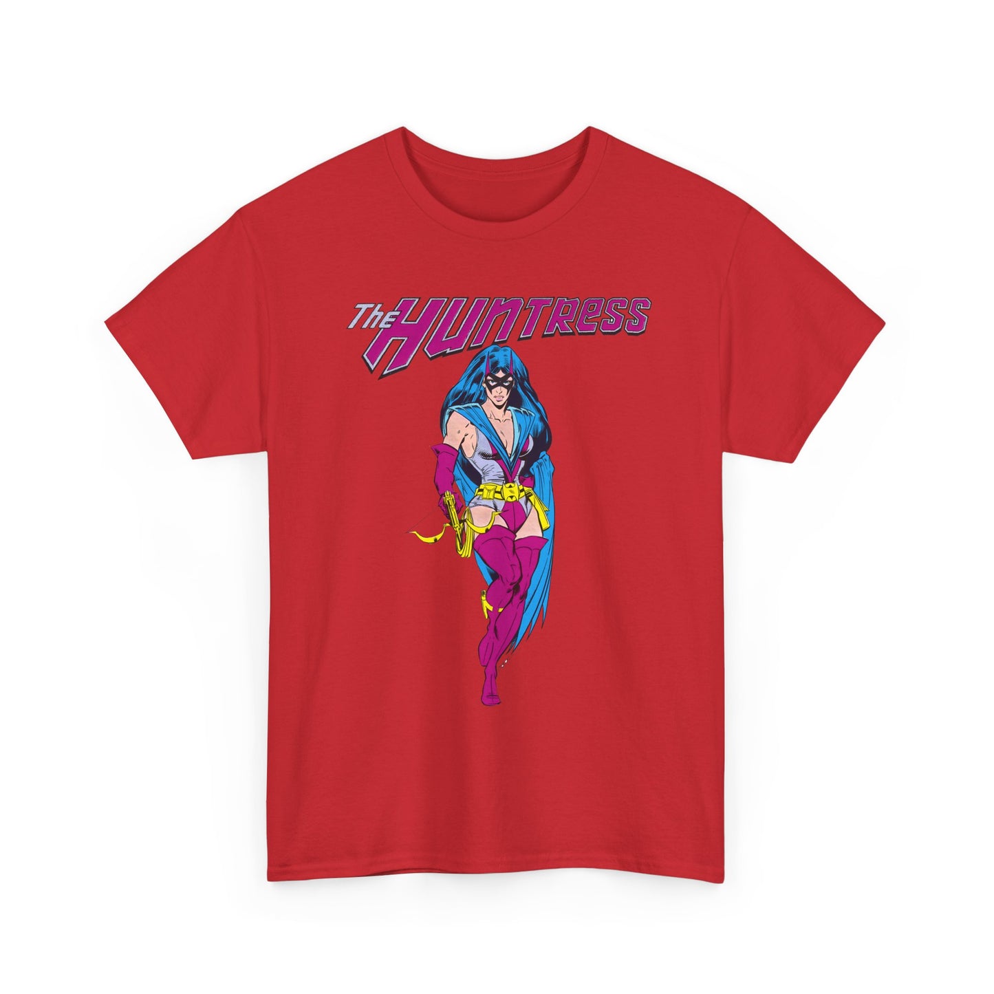 Huntress T-Shirt - Joe Staton Art - Helena Wayne, Daughter of Earth 2 Batman & Catwoman - Pre-Crisis JSA Member - DC Comics