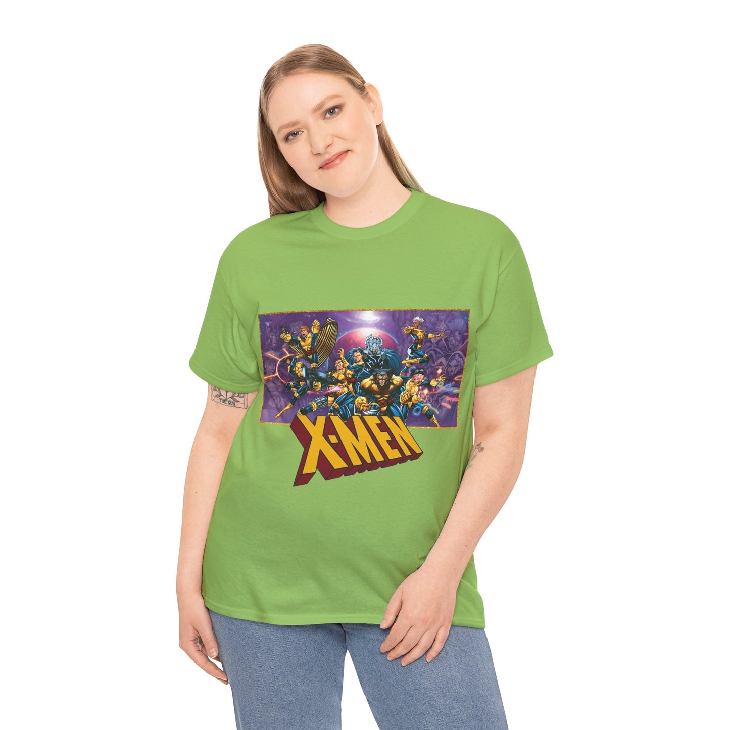 X-Men T-Shirt - Jim Lee Art - Wolverine, Storm, Gambit, Psylocke, Jubilee, Forge, Banshee - Marvel Comics Mutants