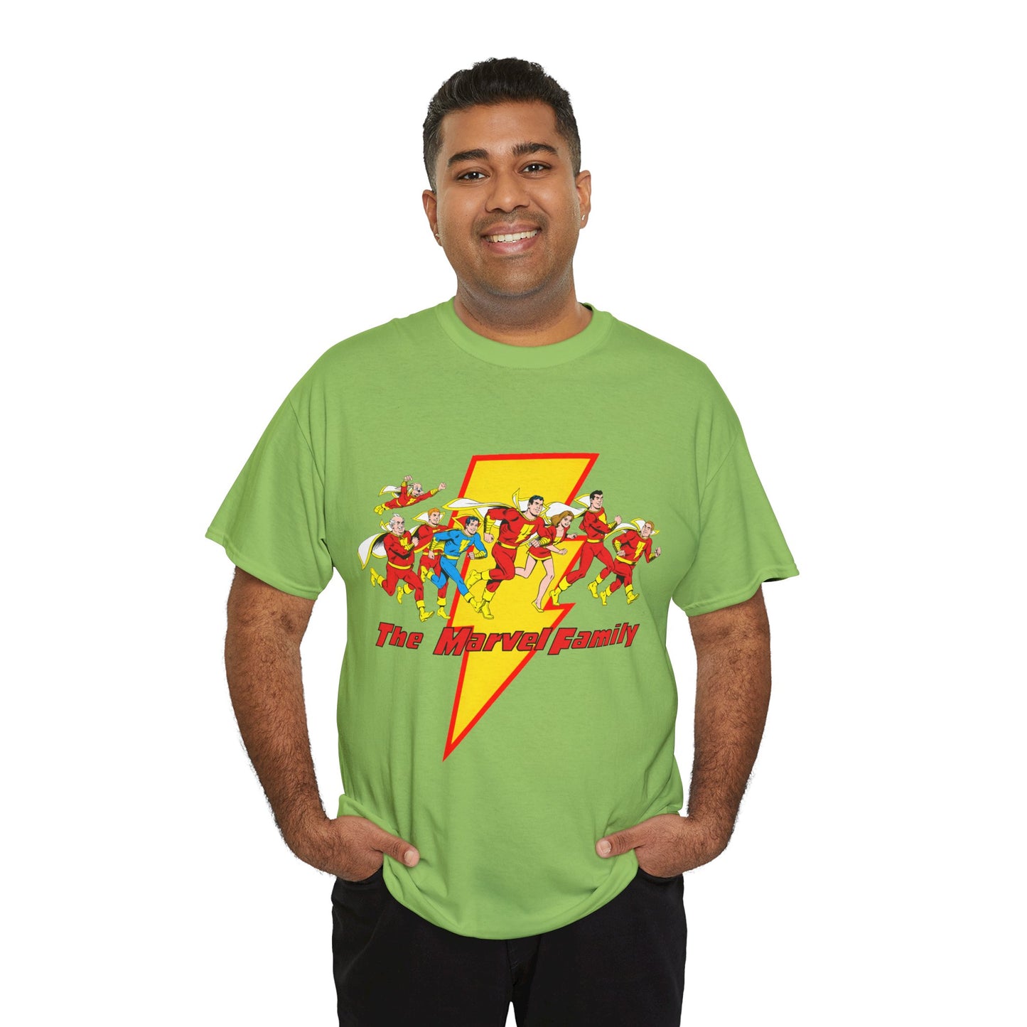 Marvel Family T-Shirt - Shazam - DC Comics - Mary Marvel, Hoppy the Marvel Bunny, Uncle Marvel, Captain Marvel Jr - DC Who's Who Art