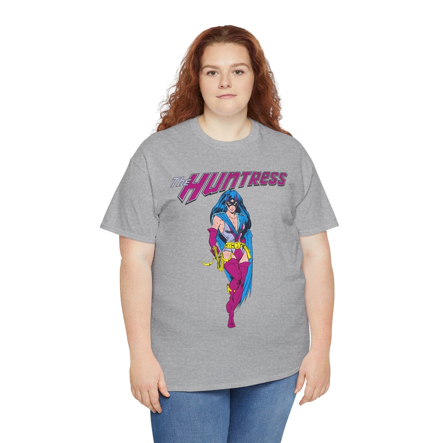 Huntress T-Shirt - Joe Staton Art - Helena Wayne, Daughter of Earth 2 Batman & Catwoman - Pre-Crisis JSA Member - DC Comics