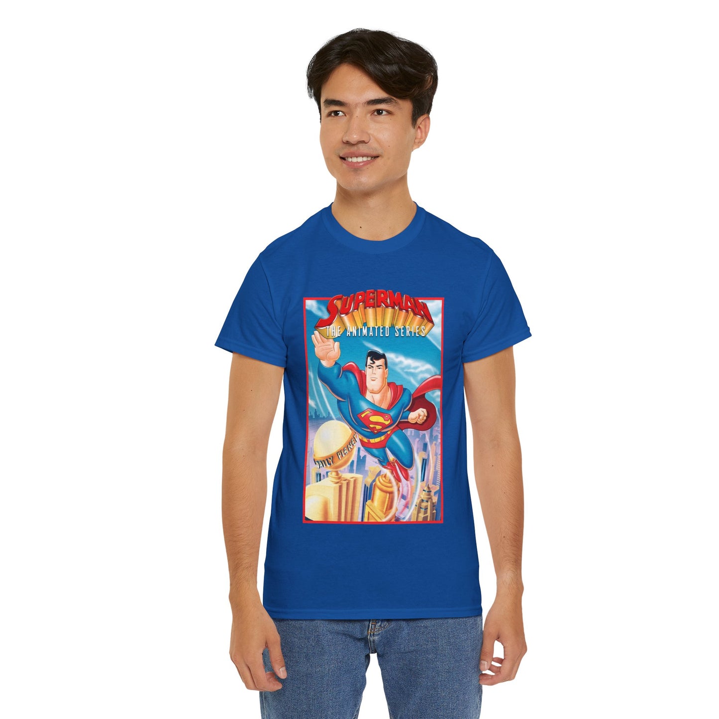 Superman The Animated Series T-Shirt - DC Comics - WB Cartoon 1990s - Metropolis - Man of Steel - Daily Planet