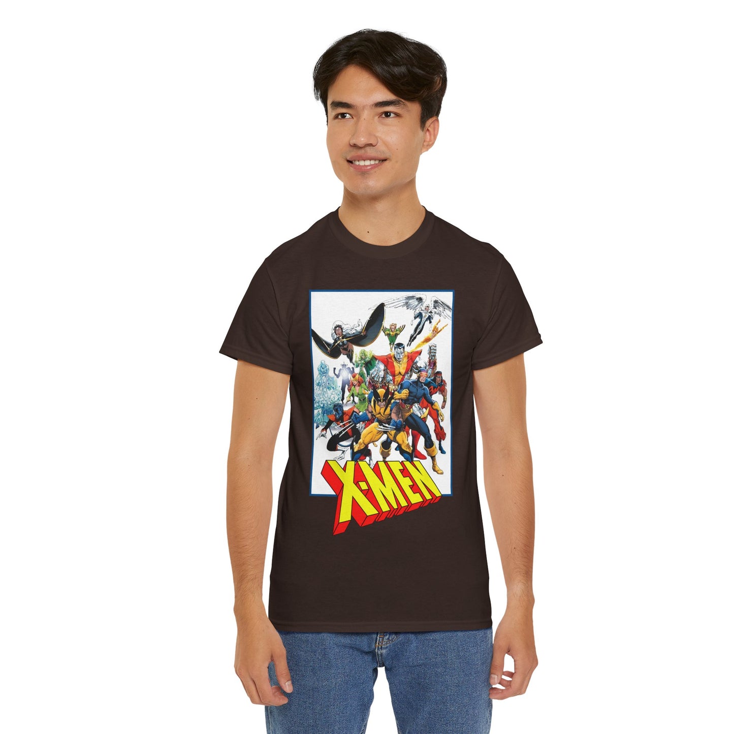X-Men T-Shirt - Classic Arthur Adams Art - Marvel Comics - Wolverine, Colossus, Storm, Cyclops, Nightcrawler, Iceman
