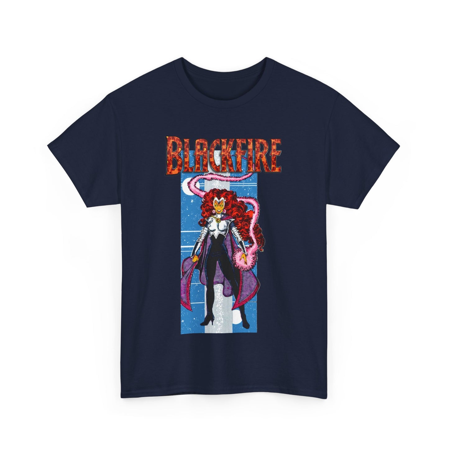 Blackfire T-Shirt - George Perez Art - New Teen Titans Enemy, Starfire's Evil Sister - From Tamaran - DC Comics