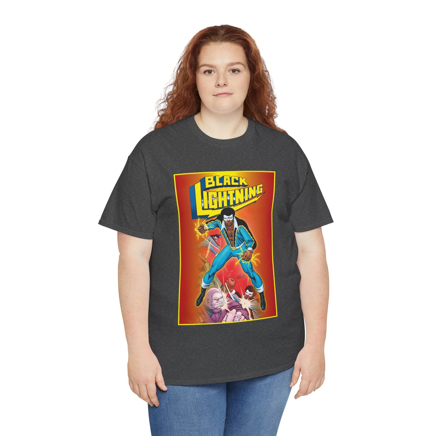 Black Lightning T-Shirt - Trevor Von Eeden Art - Jefferson Pierce - Suicide Slum, Metropolis - DC Comics