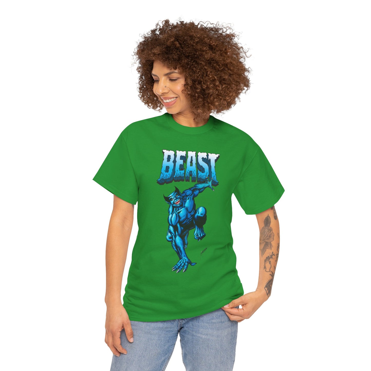 Beast T-Shirt - George Perez Art - Avengers, X-Men Member - Hank McCoy - Marvel Comics