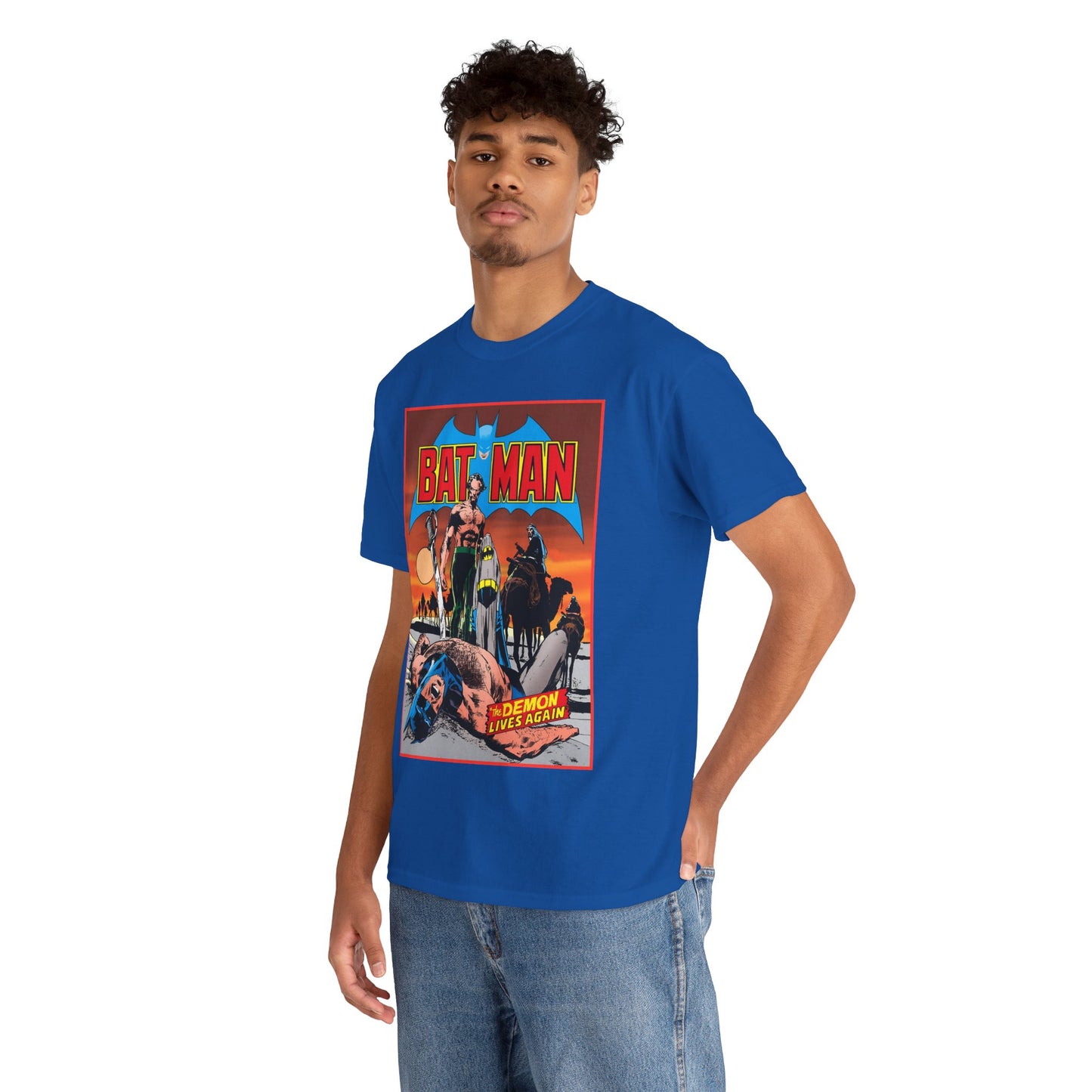Batman T-Shirt - Neal Adams Art - R'as Al Ghul - Demon Lives Again - DC Comics - Dark Knight Detective