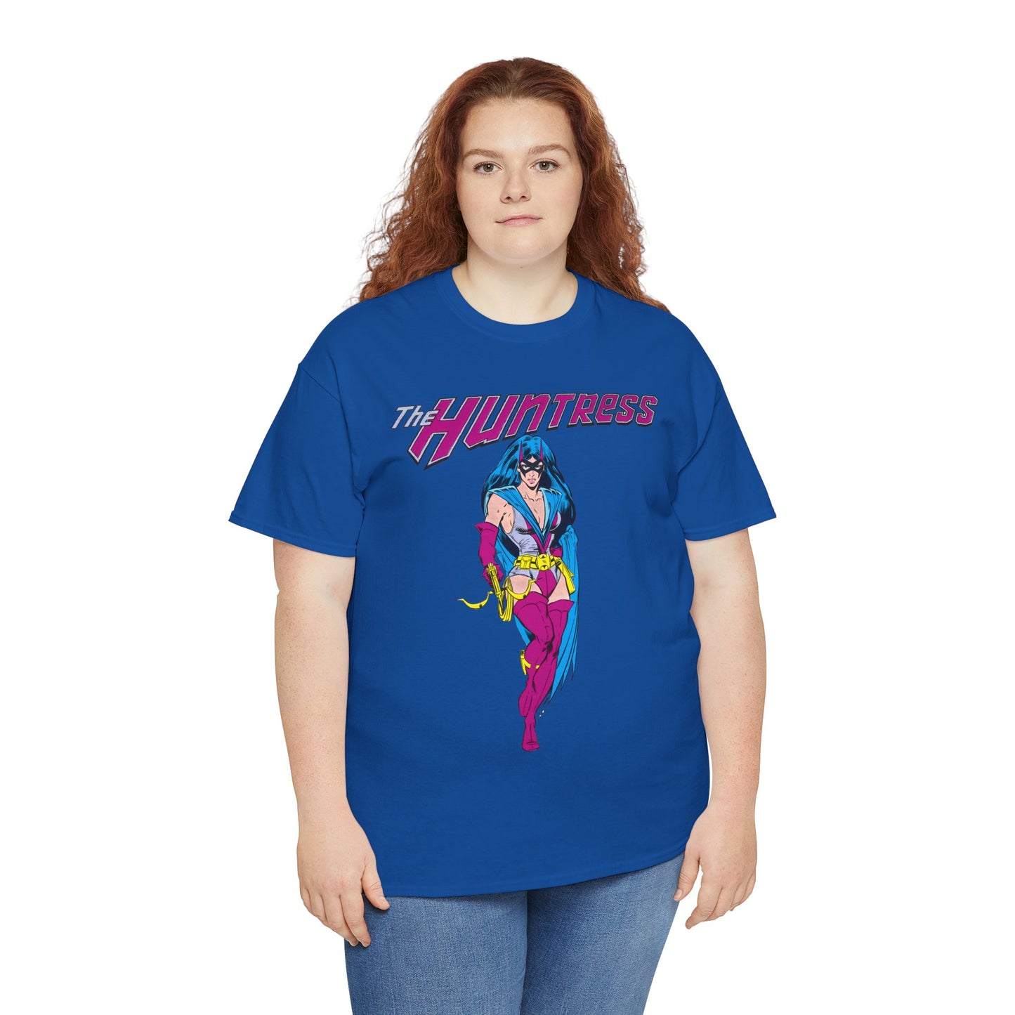 Huntress T-Shirt - Joe Staton Art - Helena Wayne, Daughter of Earth 2 Batman & Catwoman - Pre-Crisis JSA Member - DC Comics