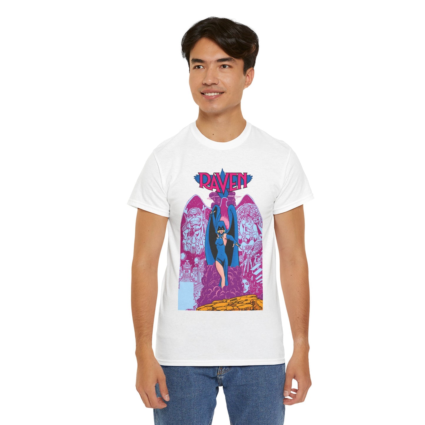 Raven T-Shirt - George Perez Art - New Teen Titans - Trigon, Azarath - DC Comics