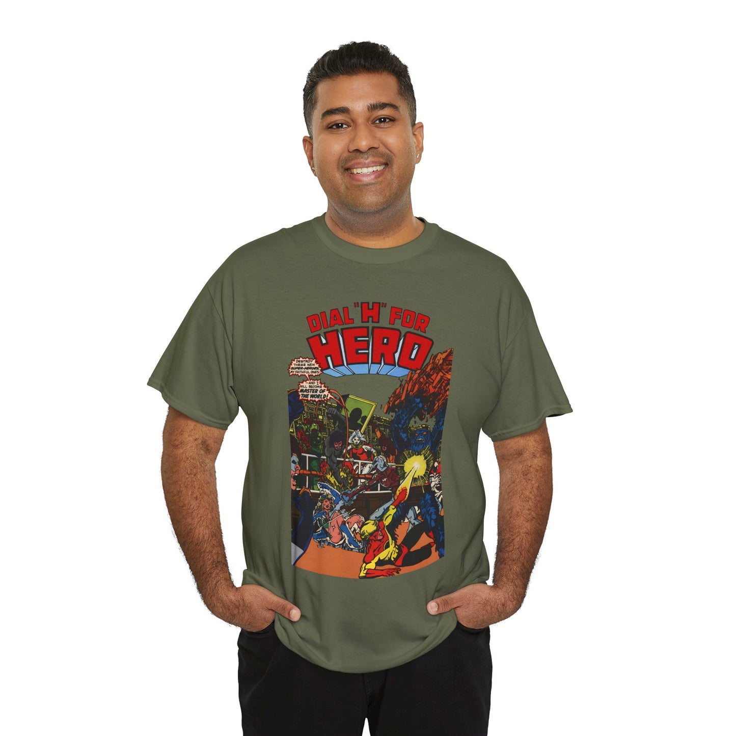 Dial "H" For Hero T-Shirt - George Perez Art - Chris King and Vicki Grant - Adventure Comics Series - DC Comics