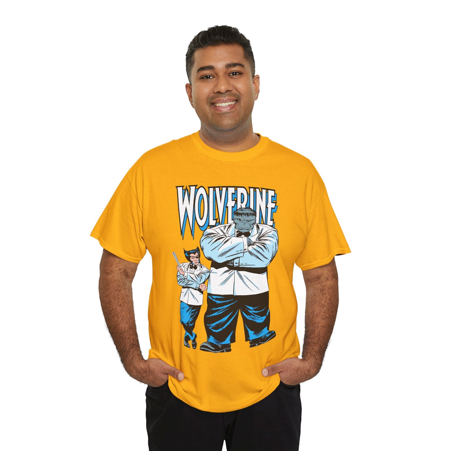 Wolverine & Hulk T-Shirt - Patch & Joe Fix-It - John Buscema Art - Logan in Madripoor - X-Men Character in Solo Adventure - Marvel Comics