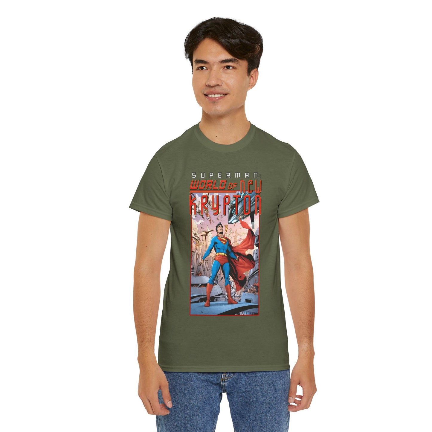 Superman World of New Krypton T-Shirt - Gary Frank Art - Popular DC Comics Storyline - Kal-El