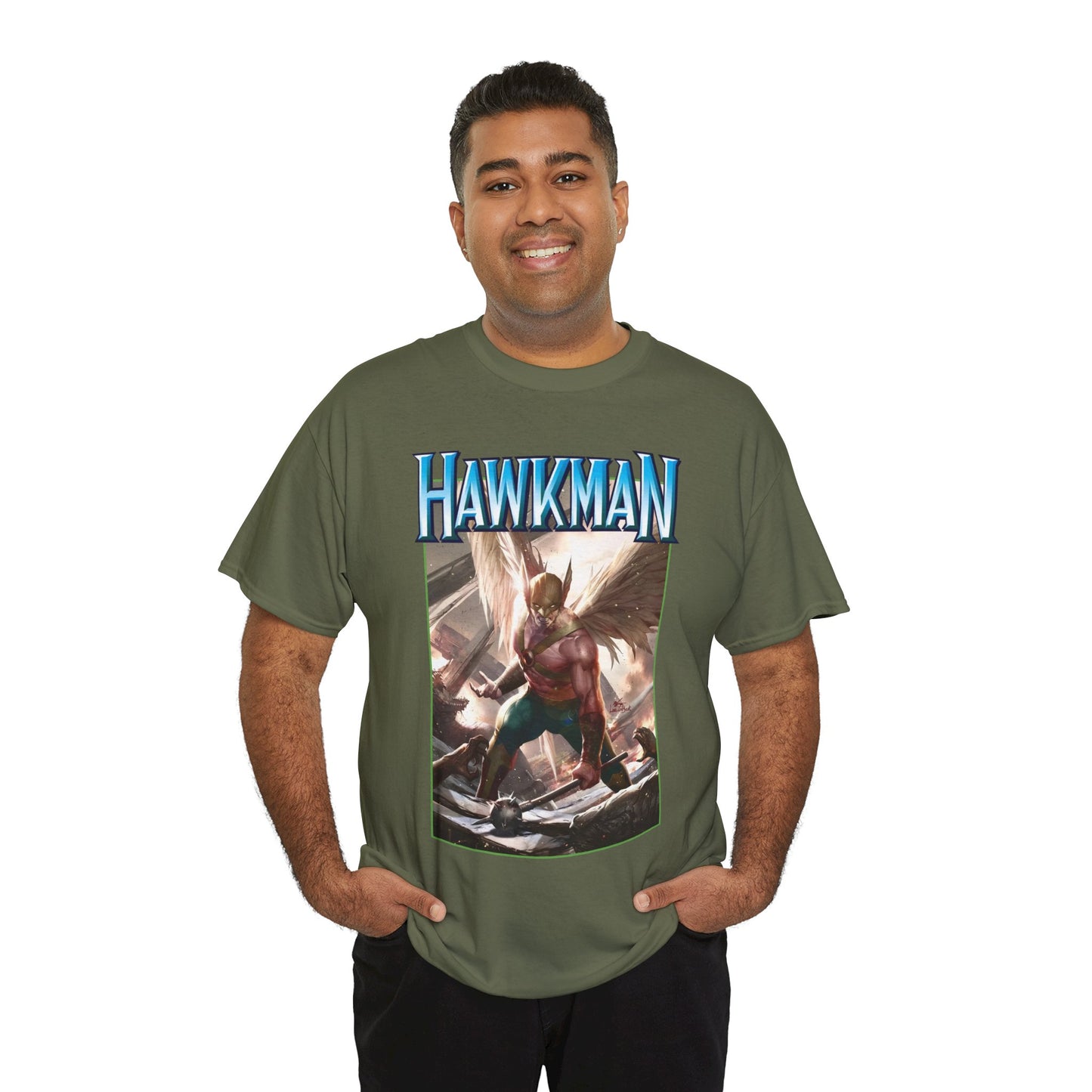 Hawkman T-Shirt - Lee Inhyuk Art - Carter Hall - JLA Member - Nth Metal - Thanagar - DC Comics