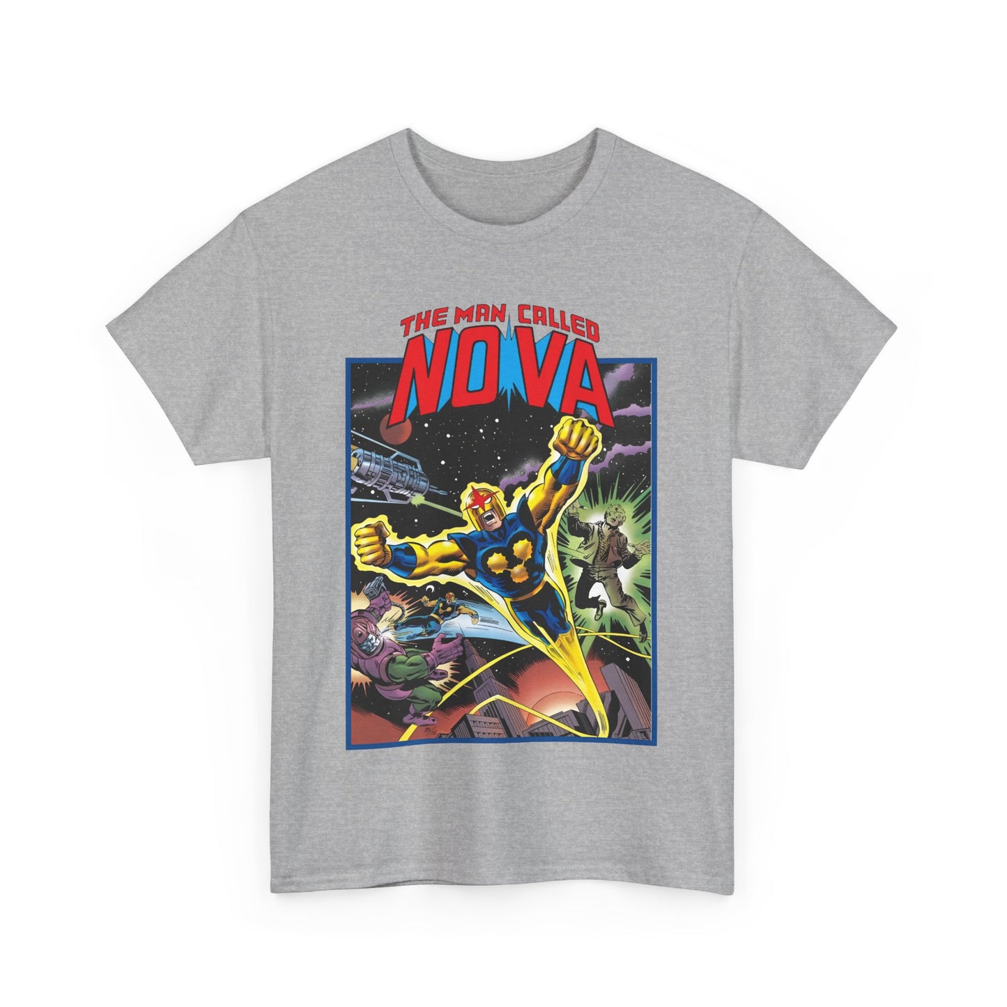 The Man Called Nova T-Shirt - Marvel Comics - Richard Rider - 1970s Comic Series Art - Cosmic Superhero