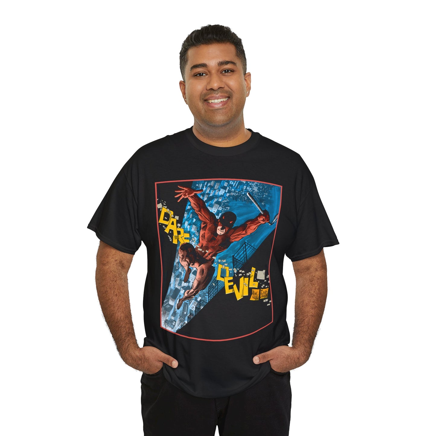 Daredevil T-Shirt - Frank Miller & Klaus Janson Art - The Man With No Fear - Hell's Kitchen - Marvel Comics