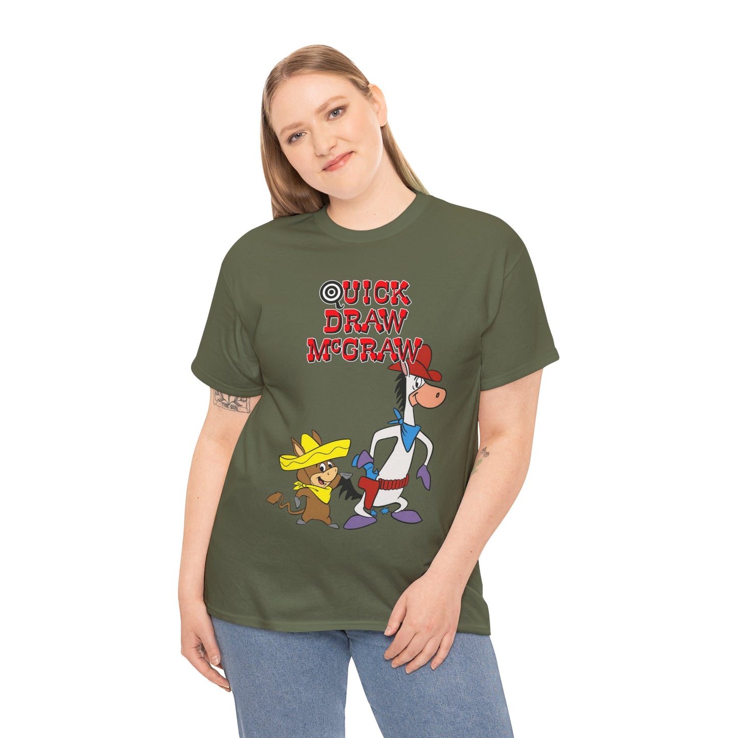 Quick Draw McGraw T-Shirt - Baba Looey - Hanna-Barbera Cartoon - Popular 1960s TV Animation