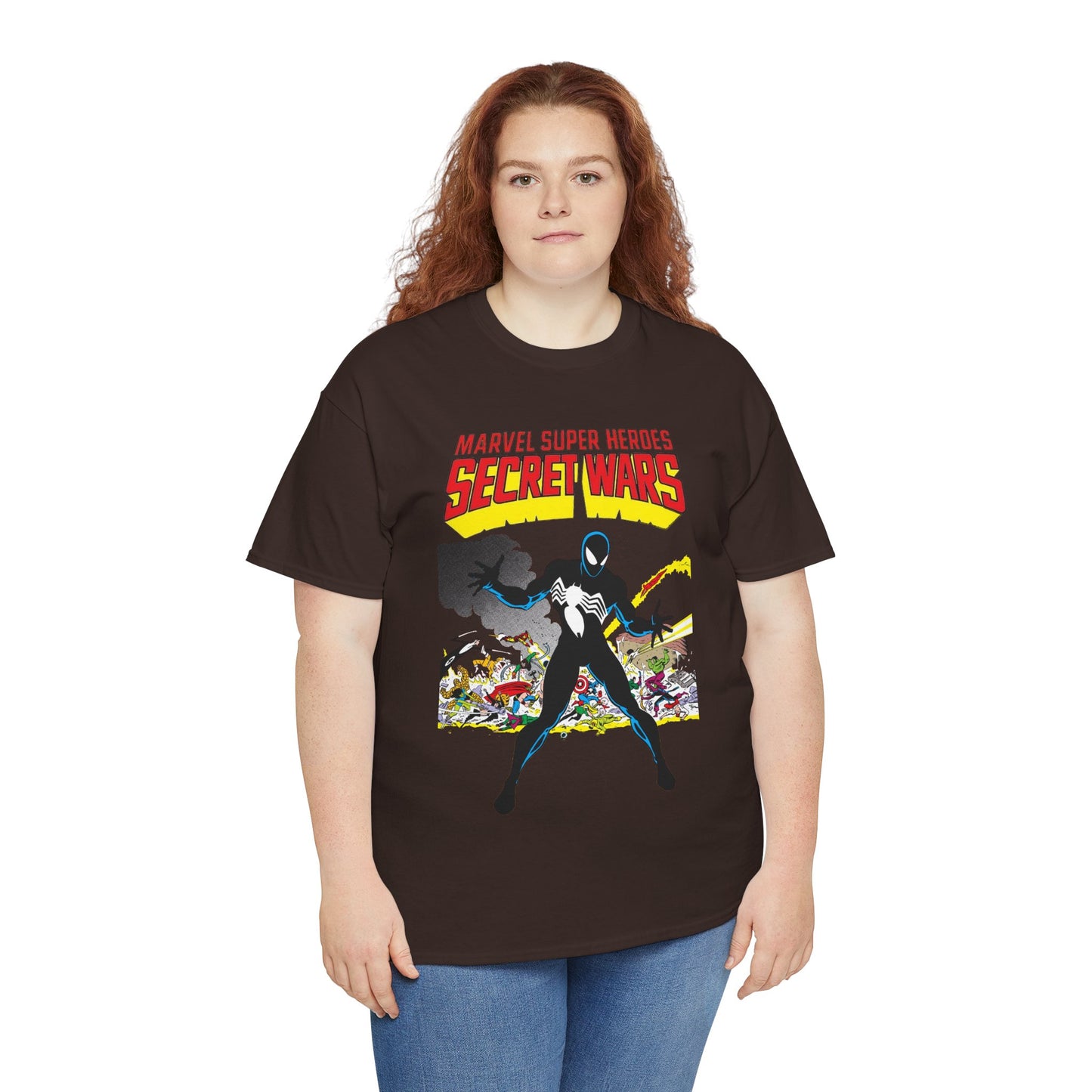 Secret Wars T-Shirt - Classic Marvel Comics Series - Alien Symbiote Spider-Man, 1st Appearance - Future Venom Story