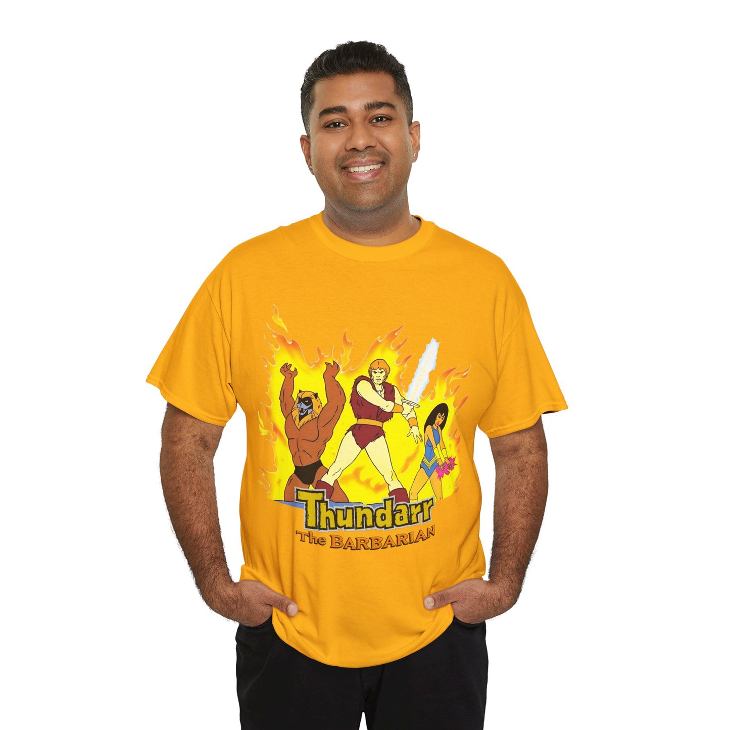 Thundarr the Barbarian T-Shirt - Princess Ariel, Ookla the Mok - Ruby-Spears Saturday Morning Cartoon - 1980s