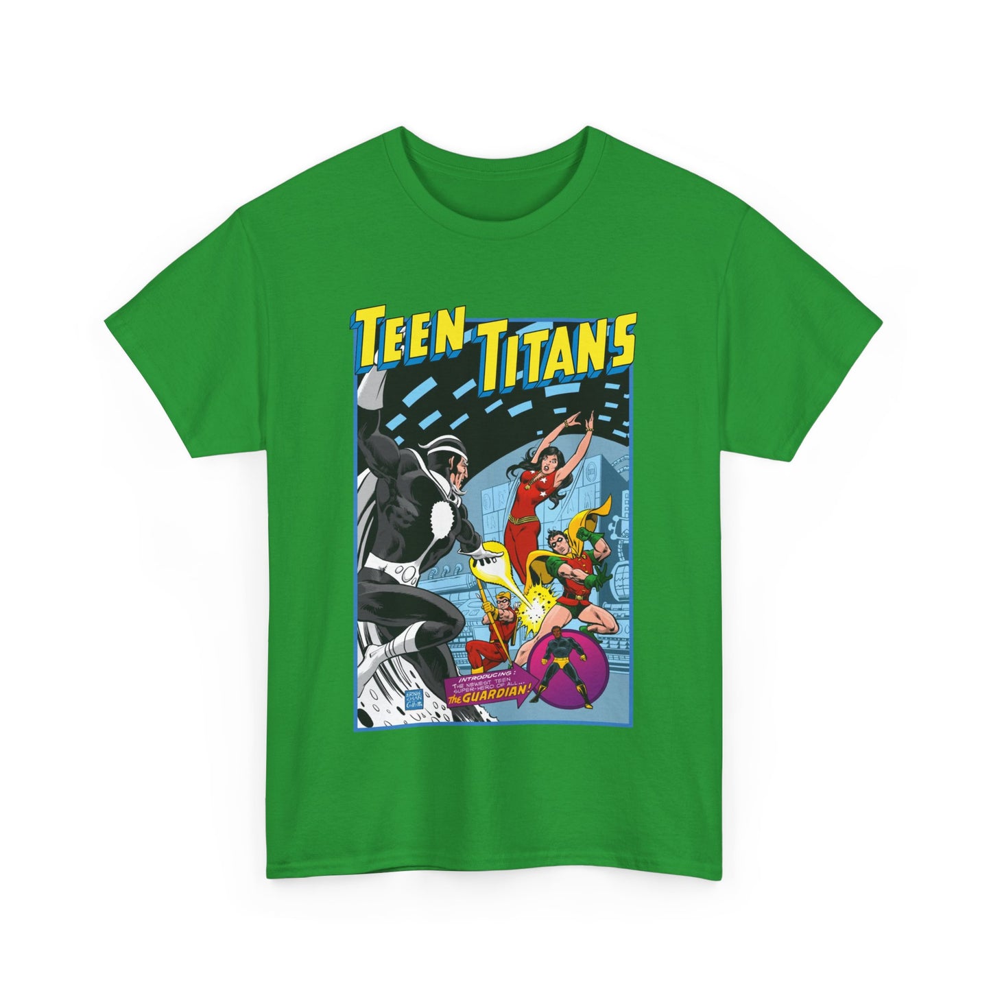 Teen Titans T-Shirt - Bronze Age DC Comics - Dr Light, Wonder Girl, Robin, Mal, Guardian, Speedy - Ernie Chan Cover Art from Issue #44