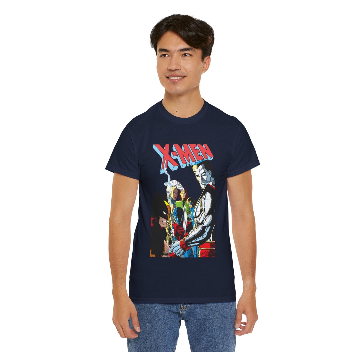 Uncanny X-Men T-Shirt - John Romita Jr Art - Storm, Wolverine, Rogue, Nightcrawler, Colossus, Shadowcat - Mutant Massacre - Marvel Comics